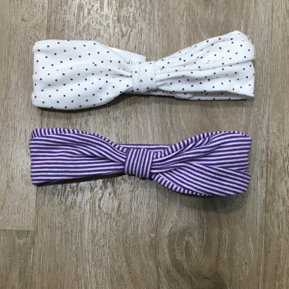 Petit Bateau baby headband duo